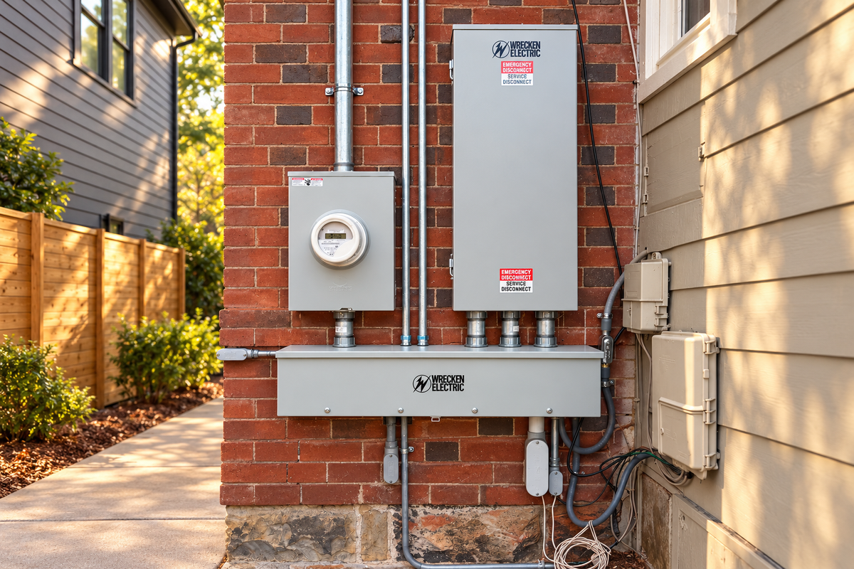 200A electrical panel upgrade by Wrecken Electric