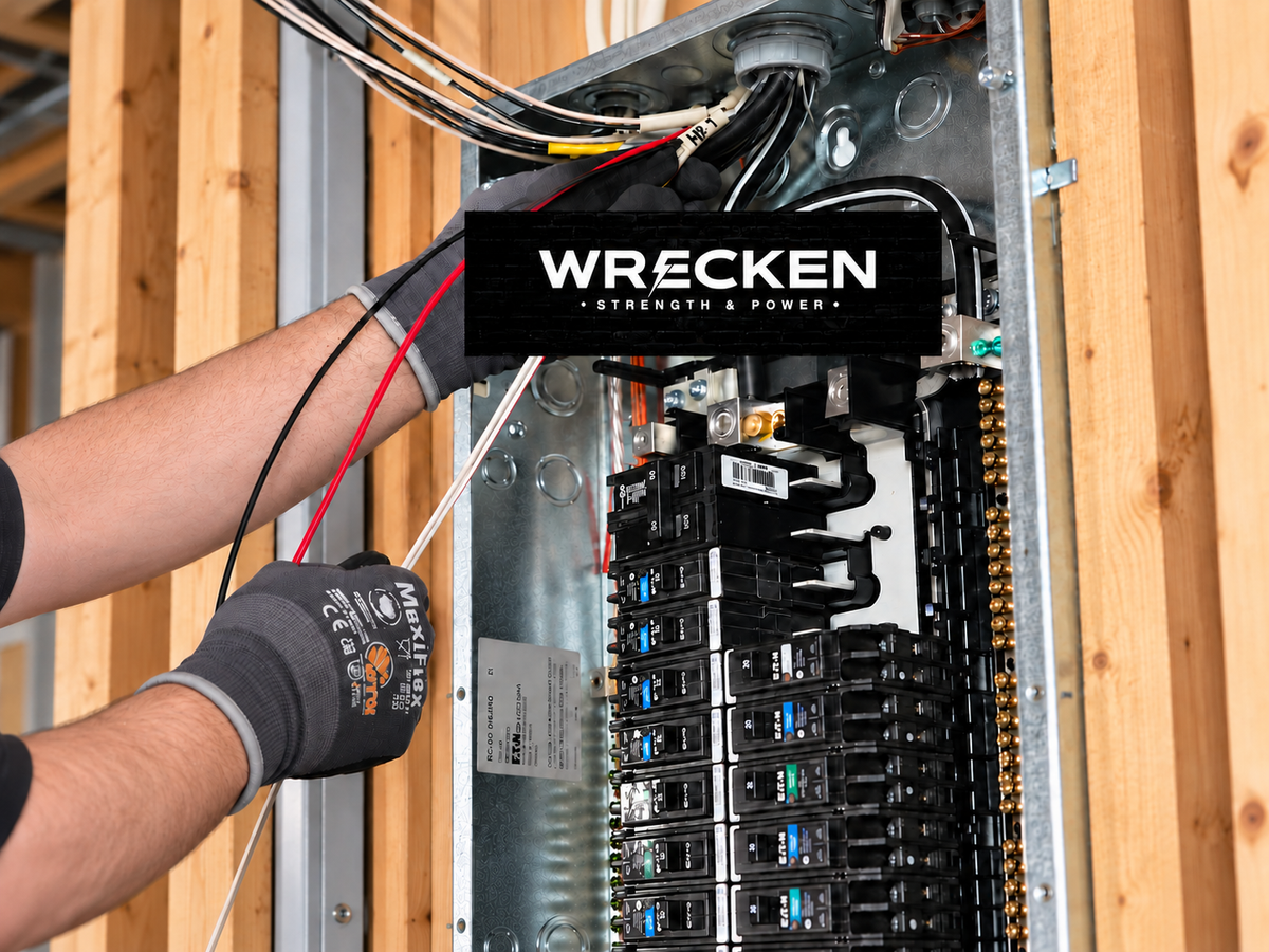 Wrecken Electric electrician at work