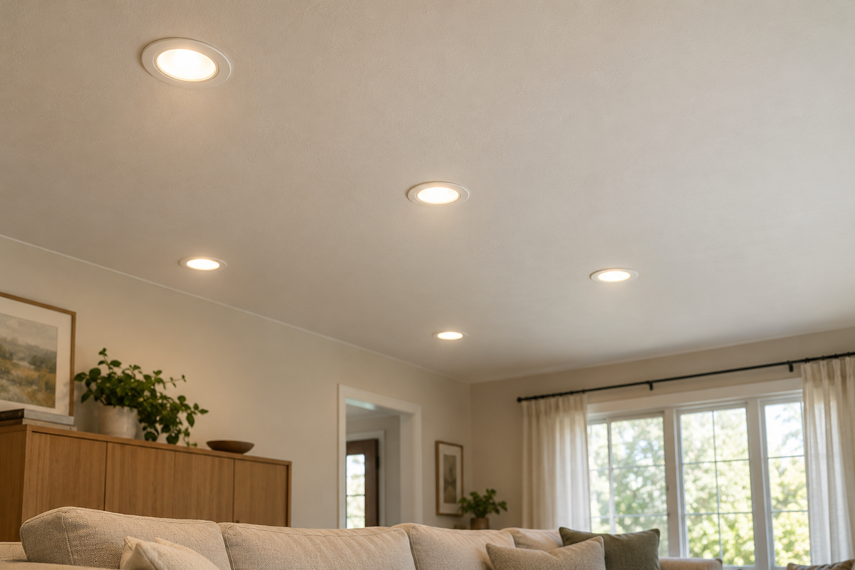 Recessed lighting installed by Wrecken Electric